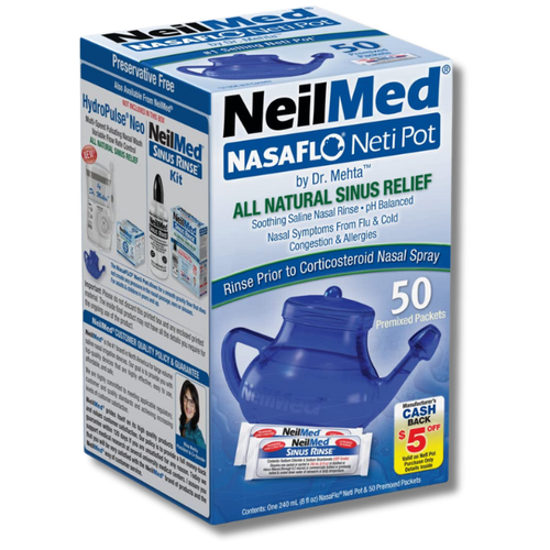 NeilMed Sinus Rinse Kit & Saline Spray – Complete Nasal Care for Sinus Relief - Picture 10 of 14