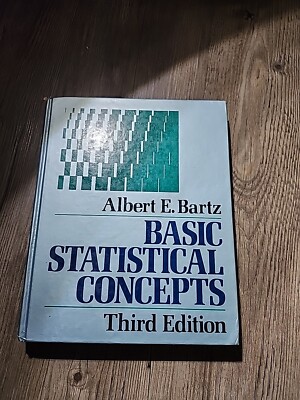 Basic Statistical Concepts by Albert E. Bartz (1988, Hardcover)