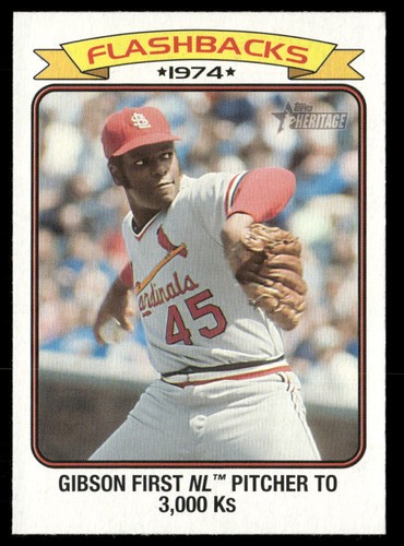 Bob Gibson #BF-6 — 2023 Topps Heritage Flashbacks baseball card