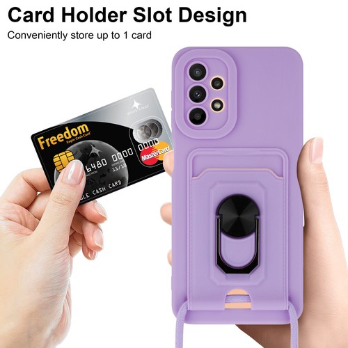 Lanyard Case For Samsung Galaxy A23 5G Phone Stand Shockproof Silicone Cover - Picture 31 of 33