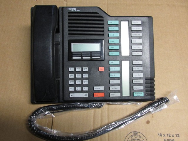 NORTEL NORSTAR MERIDIAN M7324 BLACK TELEPHONE SET | eBay