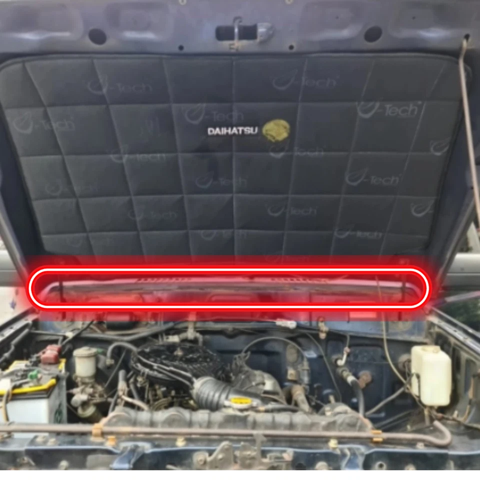 Sello de goma para capó del motor Daihatsu Taft Rocky Rugger Fourtrak F70 F73 F75 F78 Foto 2 de 4