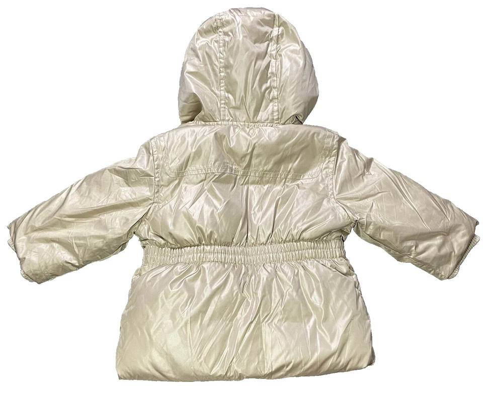 Baby Gap Golden Puff Jacket Fleece Lined Hooded Size 6-12 Months - Image 2 of 4