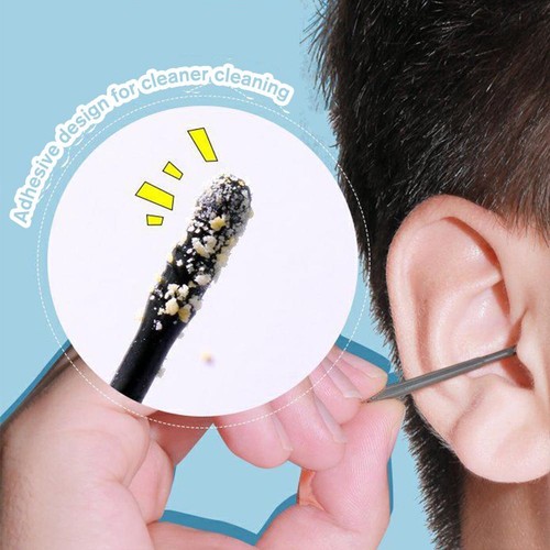 20 Stück selbstklebende Ohrschaufel, Ohrstöpsel einfache Anwendung, Ohr- und Nasenreinigungssticks heiß