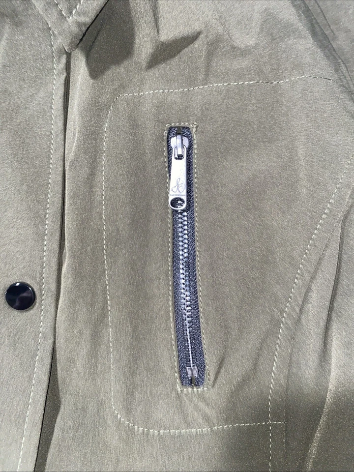 Sam Edelman Lightweight Jacket Green Logo Women’s Medium New With Tags! - Image 3 of 4