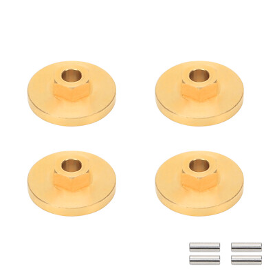 RCAWD Brass Wheel Hex Hub Adaptors Counterweight 2.3oz for 1/24 FMS FCX24 EAZYRC