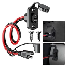 12AWG SAE to SAE Female Cord Automotive Panel Extension Cable for Solar Panels