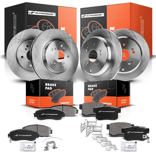Disc Rotor and Ceramic Brake Pad Front & Rear for Acura RDX 20072012