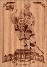 2023-24 Upper Deck Engrained Carved in Time #CT28 Rod Brind'Amour SSP