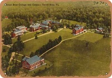 METAL SIGN - Virginia Postcard - Sweet Briar College and campus, Sweet Briar, V