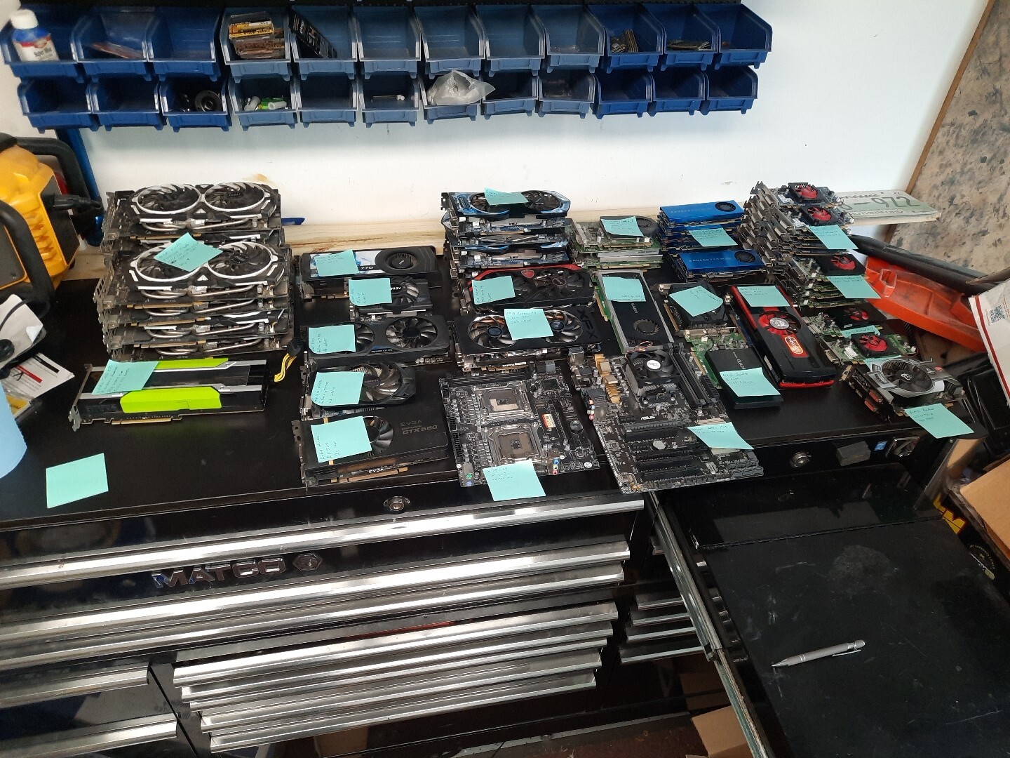 60 Piece Bulk Lot Wholesale Graphics Cards Ai Crypto Nvidia Amd Msi