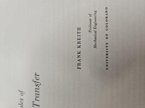 Principles Of Heat Transfer Kreith 1962 - Picture 5 of 14
