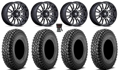 MSA ThunderLips 15'' Wheels Mh 32'' Incursion A/T Tires Honda Pioneer 1K/Talon