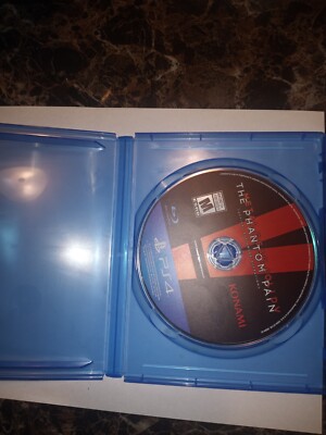 Playstation 4 Metal Gear The Phantom Pain Video Game Clean Back