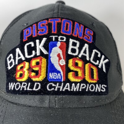 Vintage Detroit Pistons NBA Back to Back 89-90 World Champions Hat