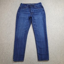 American Eagle Outfitters Vintage Hi-Rise Jeans Womens 4 Reg Blue Button Fly