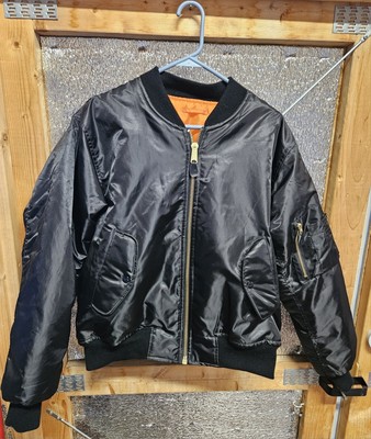 Rothco MA-1 Flight Jacket Men s Sz S Black Flyers Intermediate MIL-J-6141 USAF