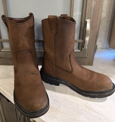Wolverine Wellington W04727 Men's Brown Leather Work Western Boots - Size 12 EW