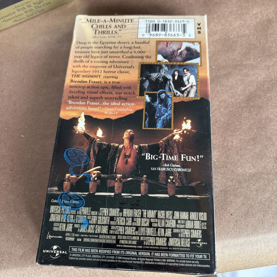 Gone in 60 Seconds, King Creole, Sixth Sense, Mummy Sealed VHS Collection - Image 3 of 4