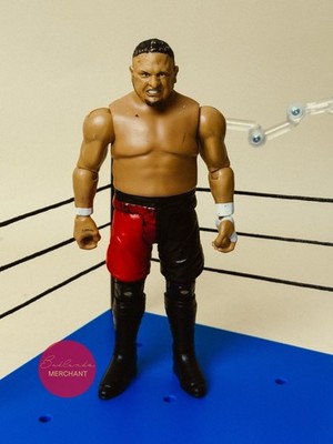 WWE Wrestling Mattel Basic Series 92 Samoa Joe Figure Red & Black