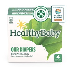 HealthyBaby Organic Cotton Enhanced Chlorine Free Disposable Diaper Size 4