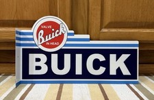 Buick Dealer Flange Sign Gas Oil Garage Double Sided Vintage Style Wall Decor