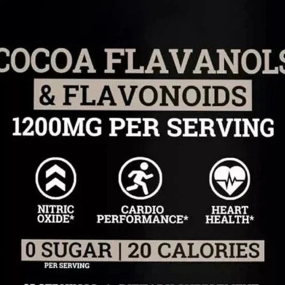 Suplementos de cacao en polvo y flavonoides altos en flavanol de la Selva Negra 1200 mg Foto 2 de 4