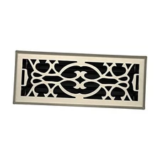 Hartford Ventilation Floor Register 4” x2” - Victorian Vent 1 Brushed Nickel