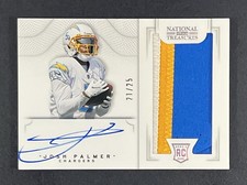 2021 National Treasures Josh Palmer Crossover /25 RPA #CRS-JP Rookie Patch Auto