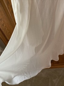 ***VINTAGE*** VAL MODE LINGERIE IVORY BRIDAL ROBE W/PUFF SLEEVES EMBROIDERY M