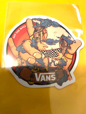 Vans "Off The Wall"-Sticker-Die Cut-Hands-2.5" x 2.4"-Skateboard Sticker-New