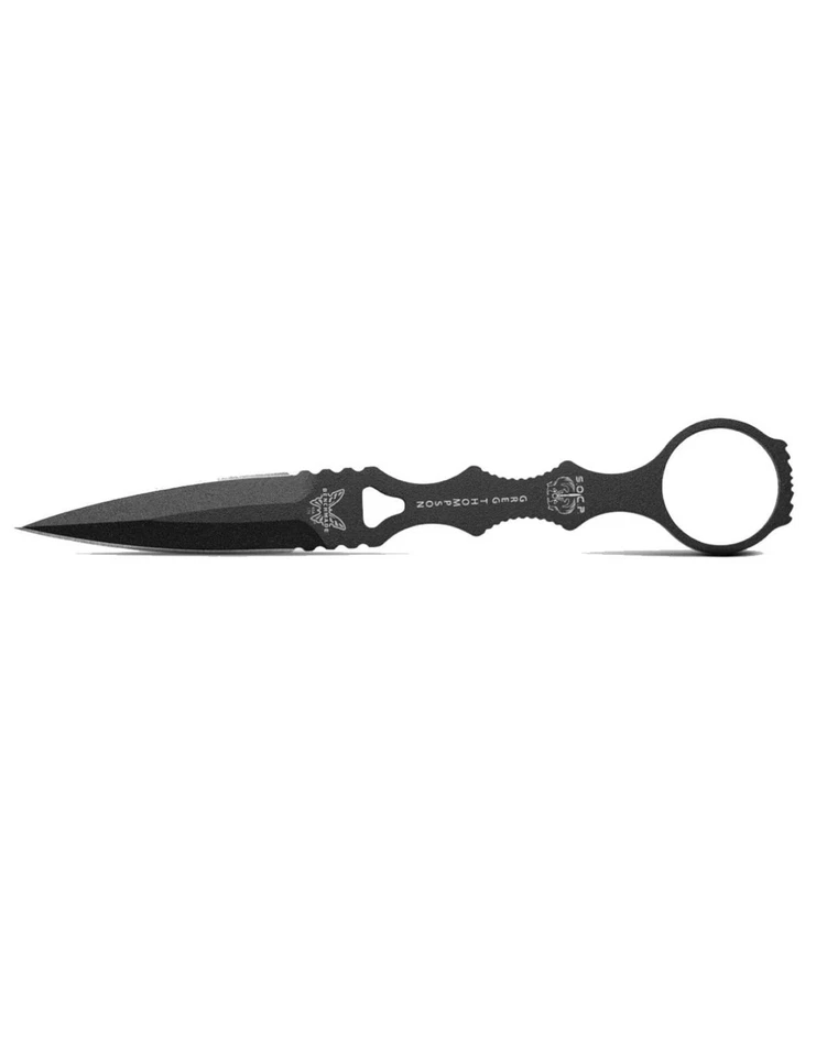 Benchmade 176BK 3.22 inch Dagger  w/ Sheath- Serrated Edge Self Defense EDC Tool - Image 3 of 4
