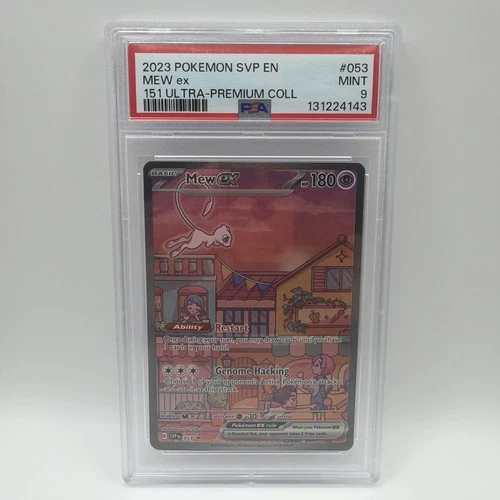 Mew ex #53 PSA 9 Pokemon Scarlet & Violet Promo 151 Ultra Premium Full Art 2023