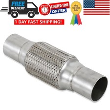 2''X6''universal stainless steel Exhaust Flex Pipe with 2''X6''X10'', silver