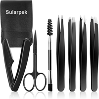 Pinzetten Set 7 StüCk, Augenbrauen Pinzette PräZision Edelstahl Vielseitig, FüR