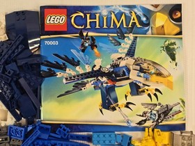 LEGO 70003 LEGENDS OF CHIMA Eris Eagle Interceptor Complete Minifigs Razar Rizzo