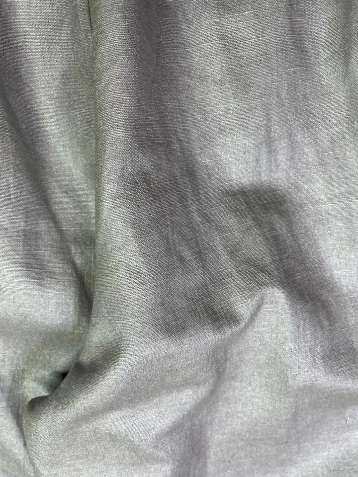 Pantalones linterna Bryn Walker talla grande 1X gris plata mezcla de lino Foto 4 de 4