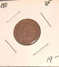 1880 INDIAN HEAD PENNY CENT XF