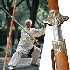 126CM Martial Arts Long Sword Chinese Folded Steel KUNGFU TaiChi Two Handed Jian