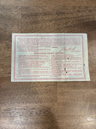 Certificats de l'ordre indépendant des boursiers étranges Cabot Lodge Terre-Neuve  - Photo 4/7