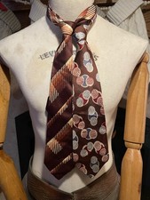 Vintage Lot 2 1950s 1960s Art Deco Rockabilly Neckties Ties