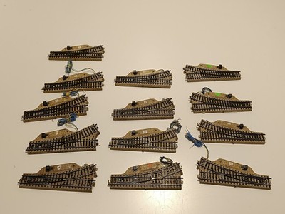 Märklin 5203 L 5204 R electromagnetic points 9 x left and 4 x right