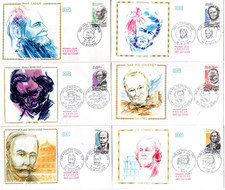 2279 / 84 + FDC  6 ENVELOPPES   1er JOUR      CELEBRITES  SERIE 1983