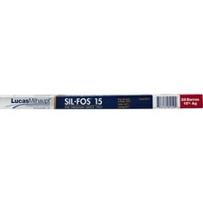 Lucas Milhaupt Sil-Fos 15 Silver Brazing Rods 1 lb 28 Rods HVAC Copper Solder