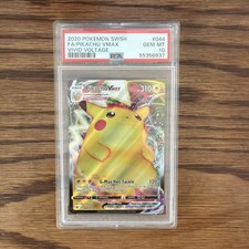 2020 Pokemon Vivid Voltage Pikachu VMAX #44 PSA 10