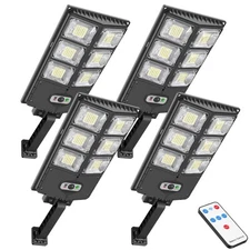 150W Solar Lights Outdoor Waterproof, 8000LM LED Solar Flood Lights Outdoor M...