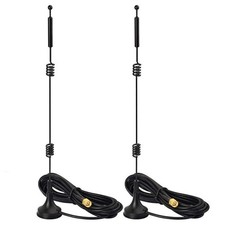 Bingfu Dual Band WiFi 2.4GHz 5GHz 5.8GHz 9dBi 2-Pack RP-SMA Male Antenna