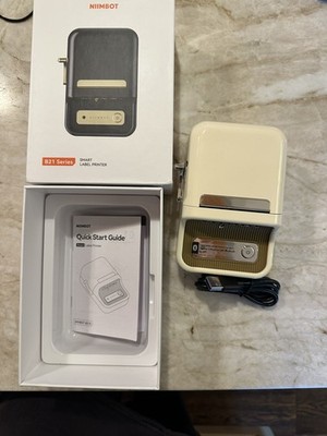 NIIMBOT B21S B21 Series Smart Label Printer Bluetooth Inkless Printing White