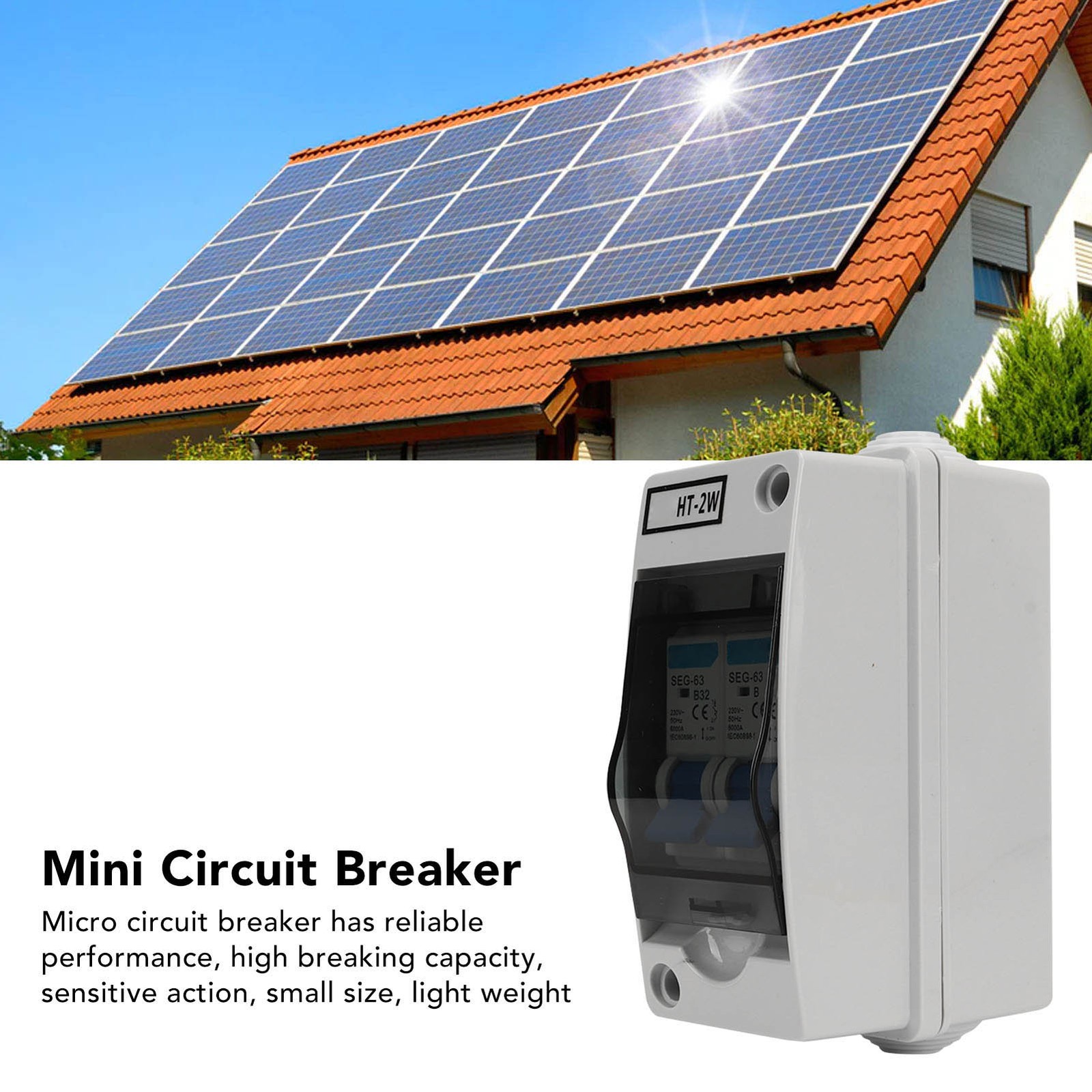 Mini Circuit Breaker Outdoor Waterproof Miniature Distribution Box 230V 32A 2