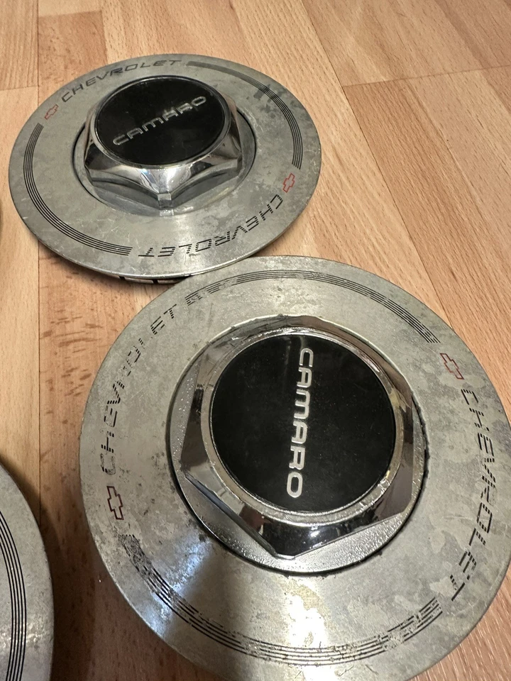 Chevrolet Chevy Camaro 1991-1996 juego de tapa central tapa de rueda 10119598 OEM USADO Foto 2 de 4